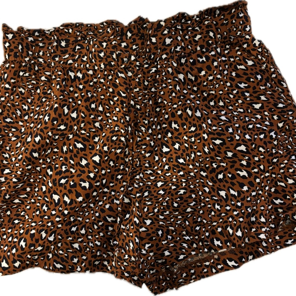 Banana Republic High Waist Leopard Print Shorts